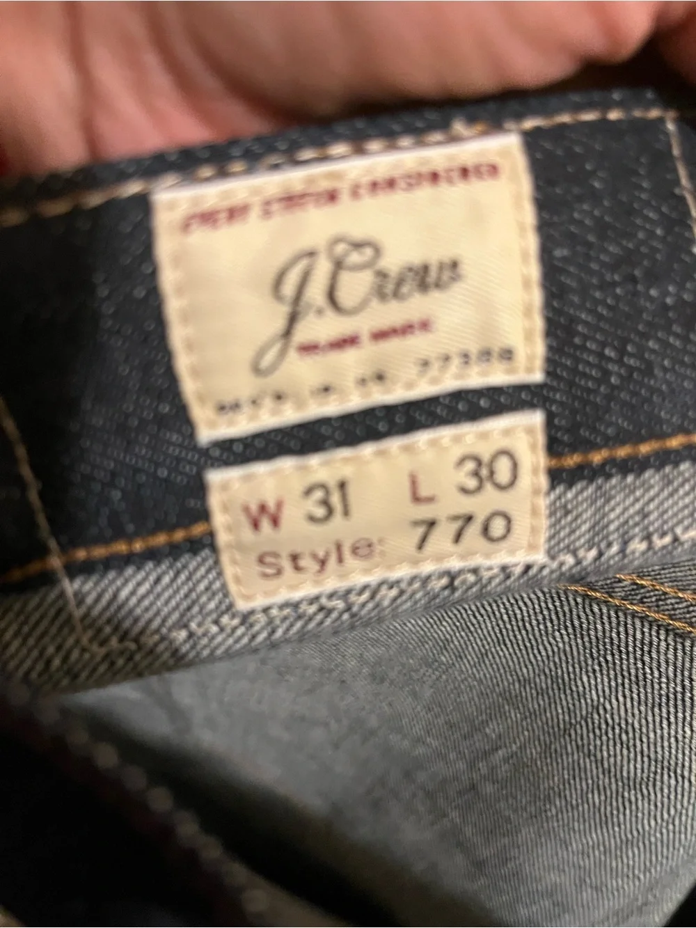 J. Crew Slim Straight Black Denim Jeans